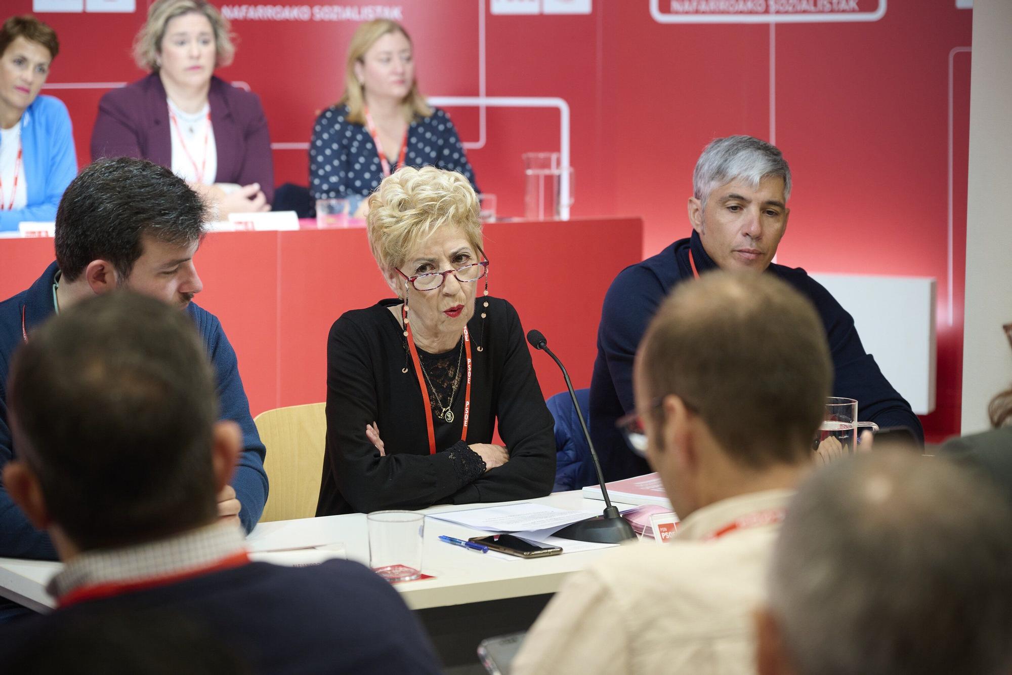 Fotos del Comité Regional del PSN-PSOE en Pamplona