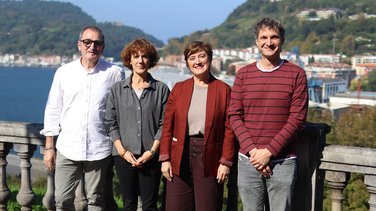 Los cuatro alcaldes de Oarsoaldea.