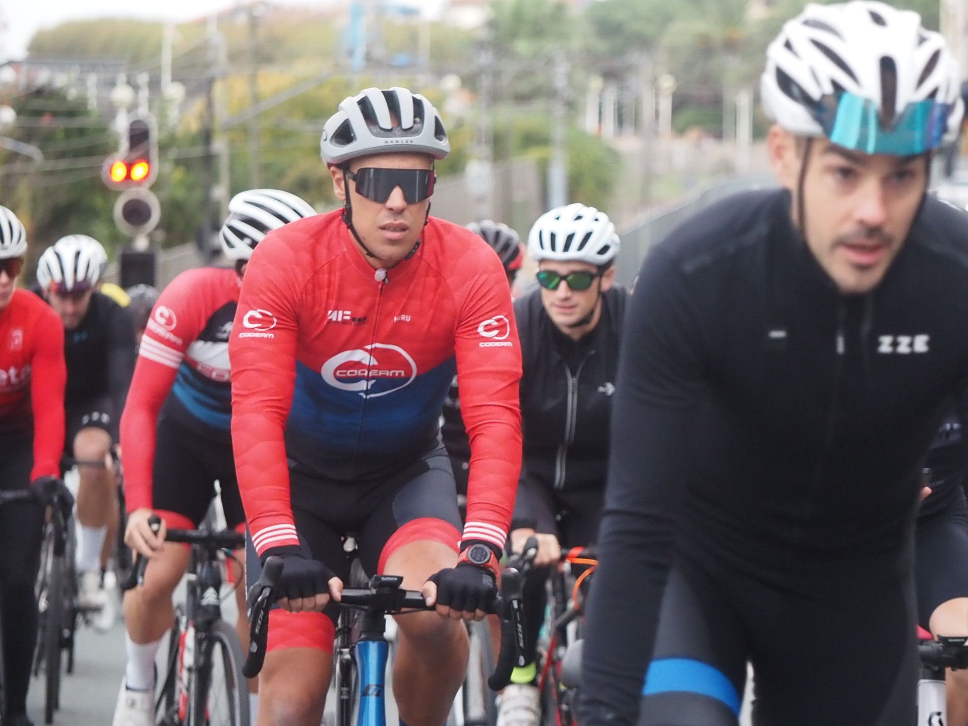 Fiesta ciclista en Deba