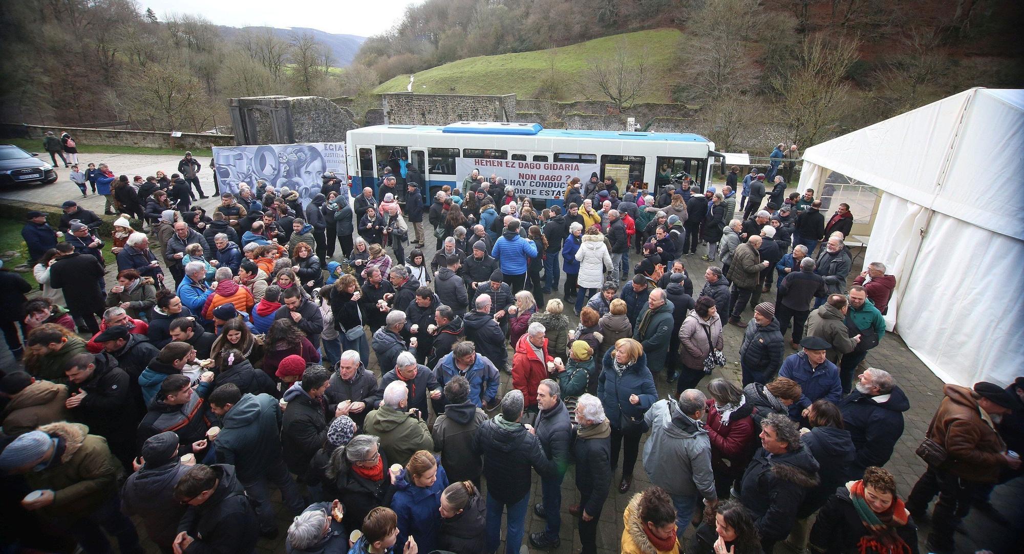 Fotos del homenaje a Mikel Zabalza en el 40 aniversario de su muerte tras ser detenido por la Guardia Civil