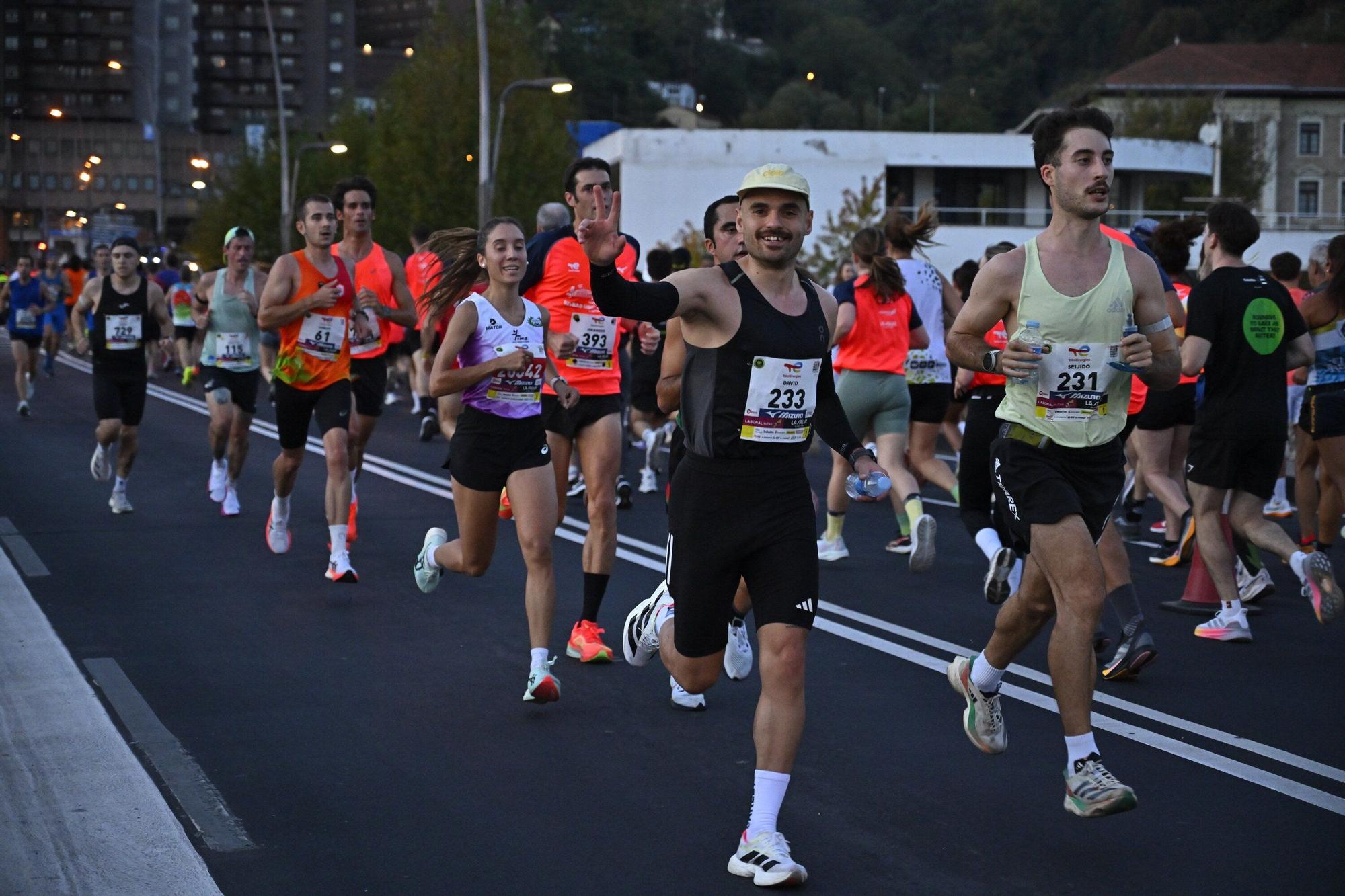 El Bilbao Night Marathon, en imágenes