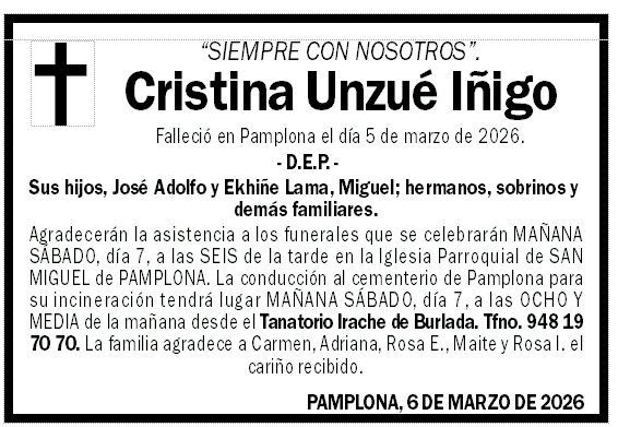 Cristina Unzué Iñigo