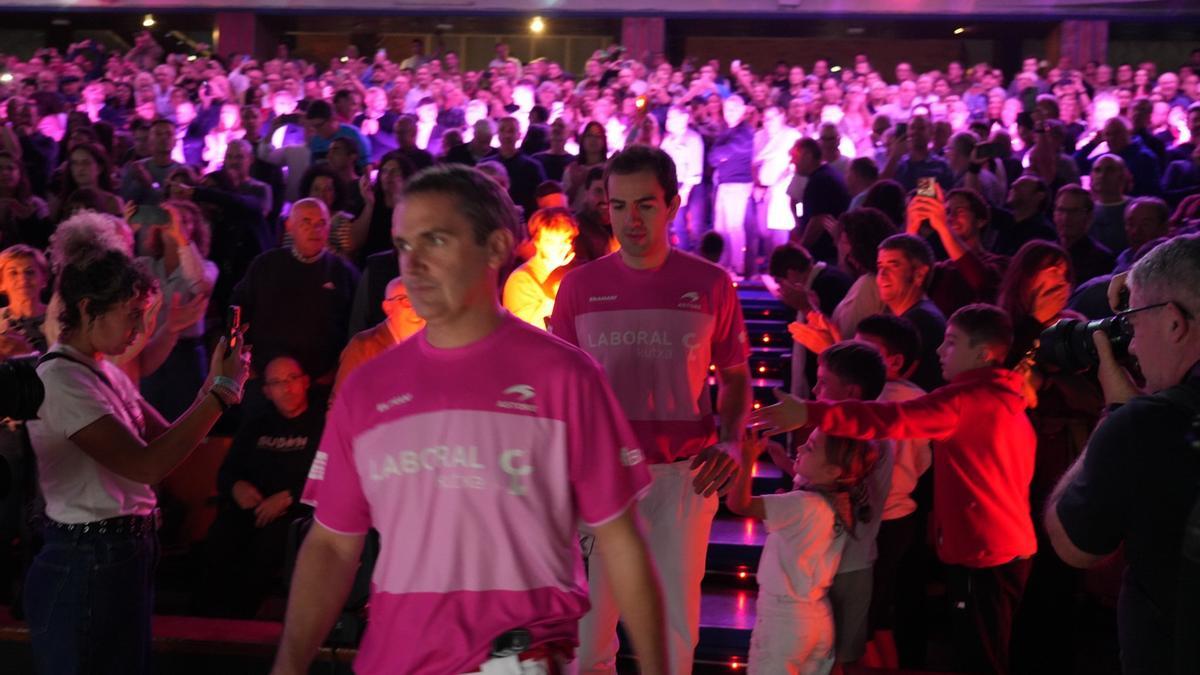 Aritz Erkiaga e Ion Ibarluzea, en su presentación en el Winter Series.