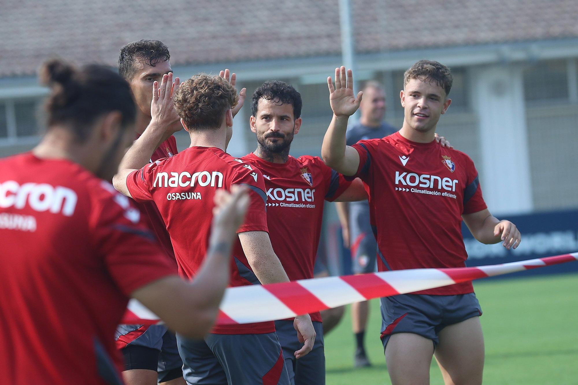 Fotos del entrenamiento de Osasuna del domingo 17 de agosto