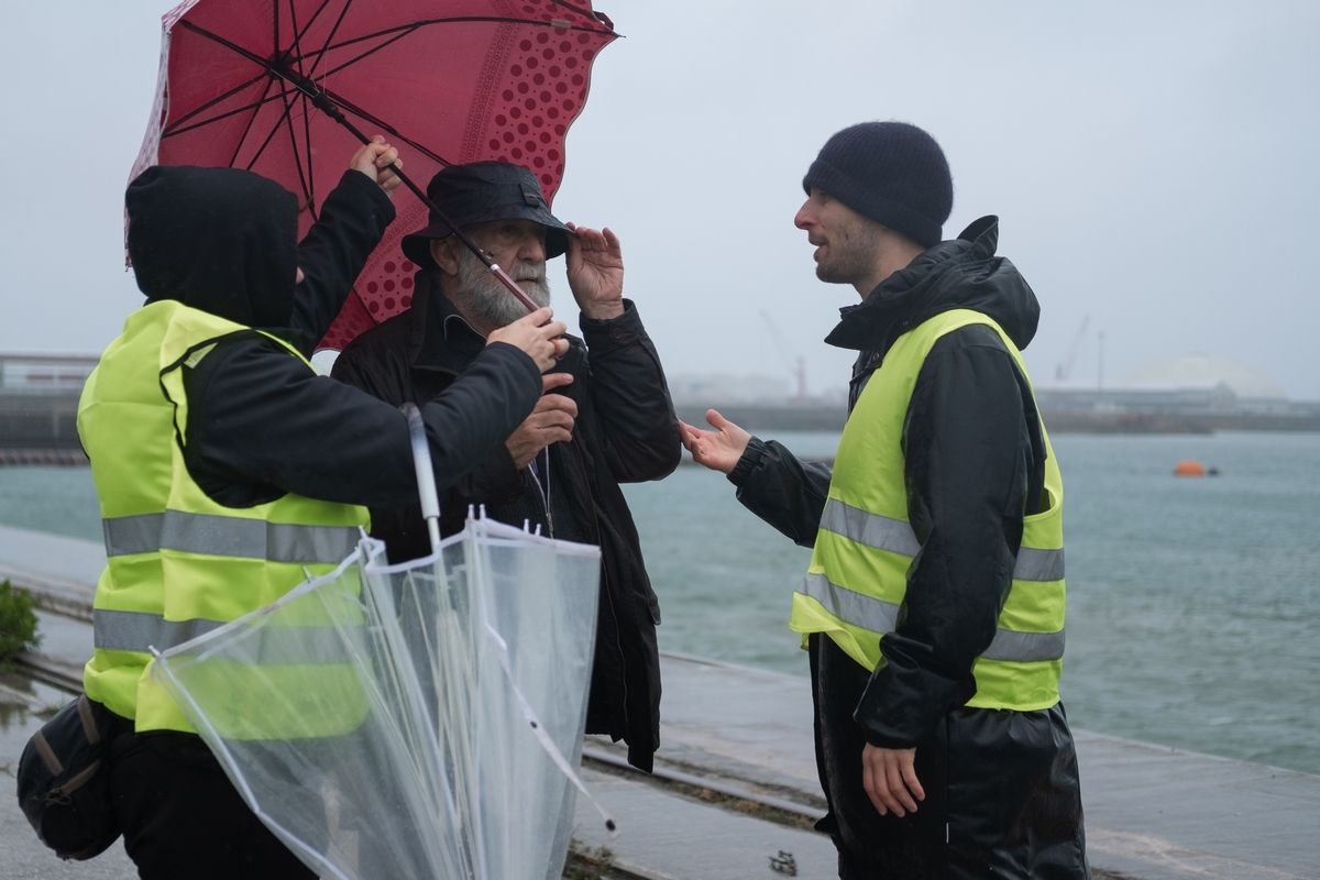 Una ballena, con Ingrid García-Jonsson y Ramón Barea, se rueda en Bizkaia