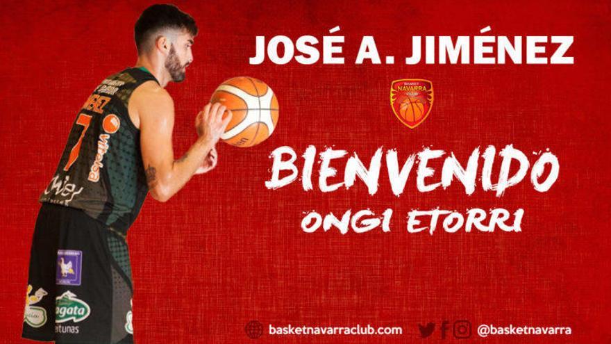 José Alberto Jiménez llega a Pamplona para reforzar a Basket Navarra.