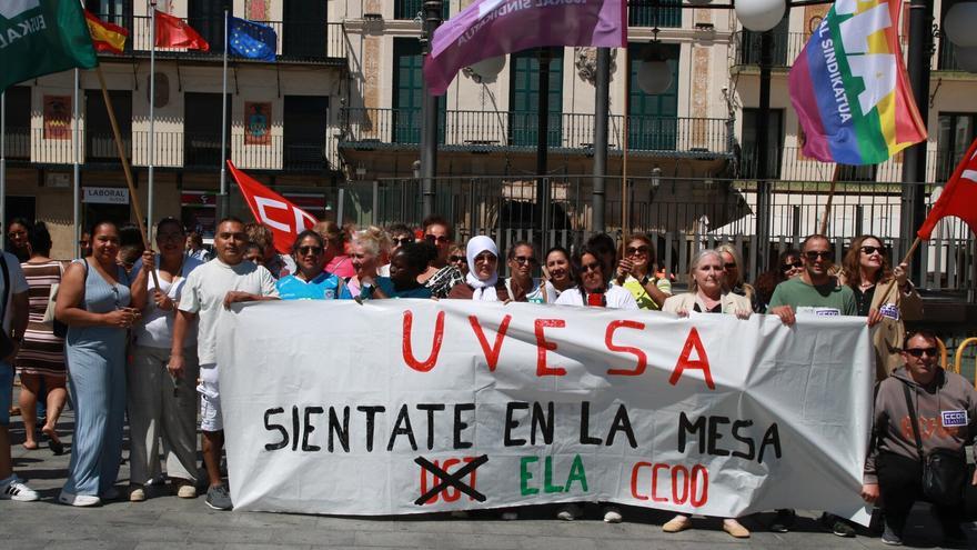 La plantilla de Uvesa en Tudela sigue con la movil
