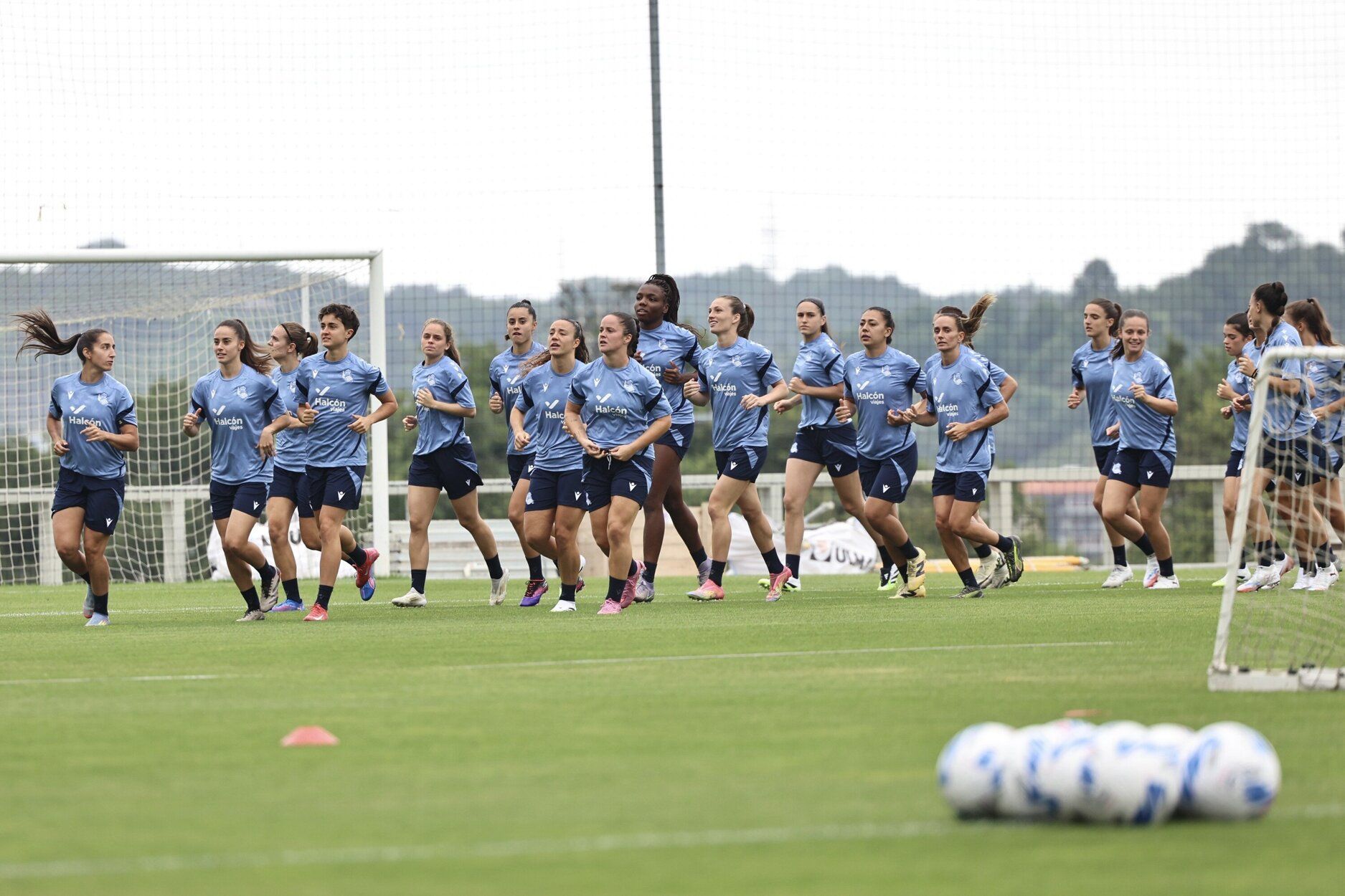 Primer entrenamiento de la Real femenino