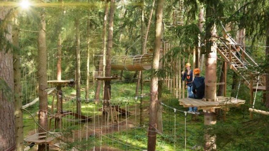 Así será el parque de aventuras de Artxanda: tendrá nueve circuitos y cuatro niveles de dificultad