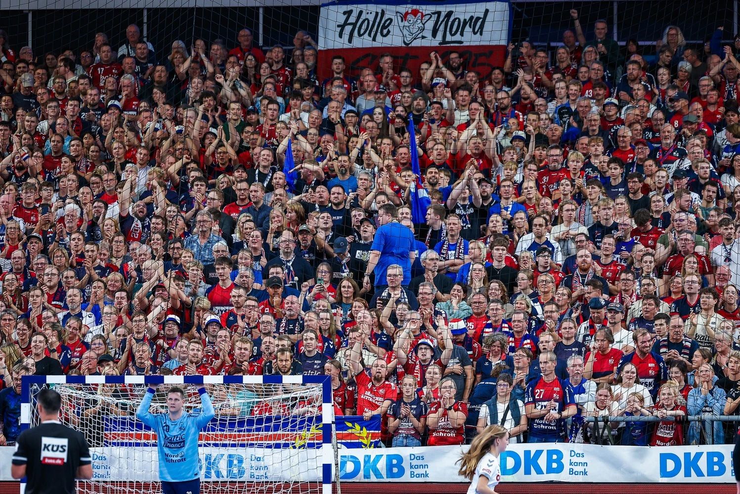 El Campushalle de Flensburg, durante el derbi ante el Kiel