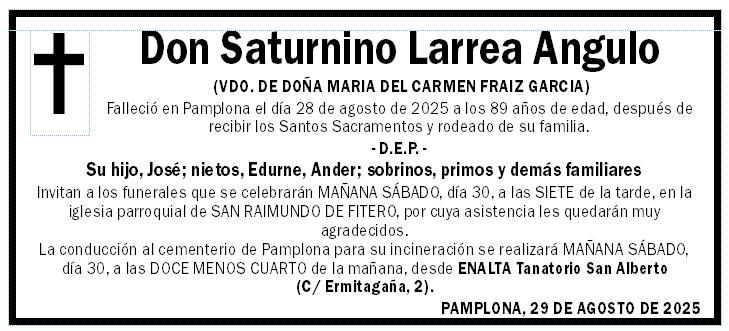 Saturnino Larrea Angulo