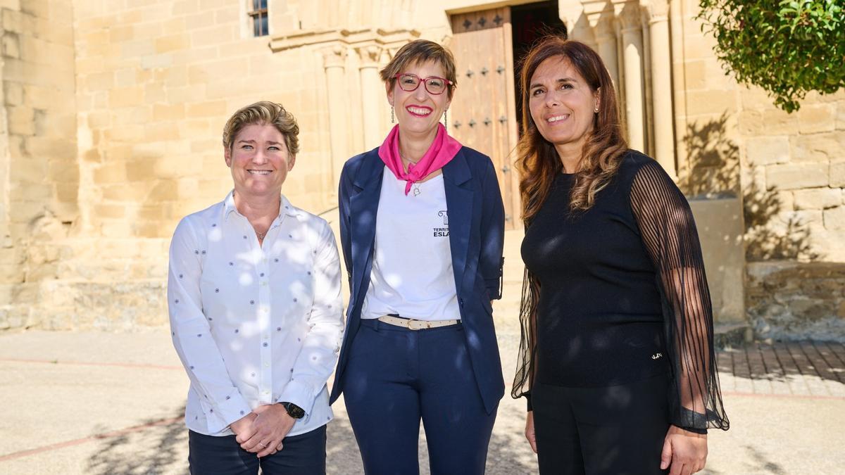 María García Barberena, Estibaliz Lerga y Marta.