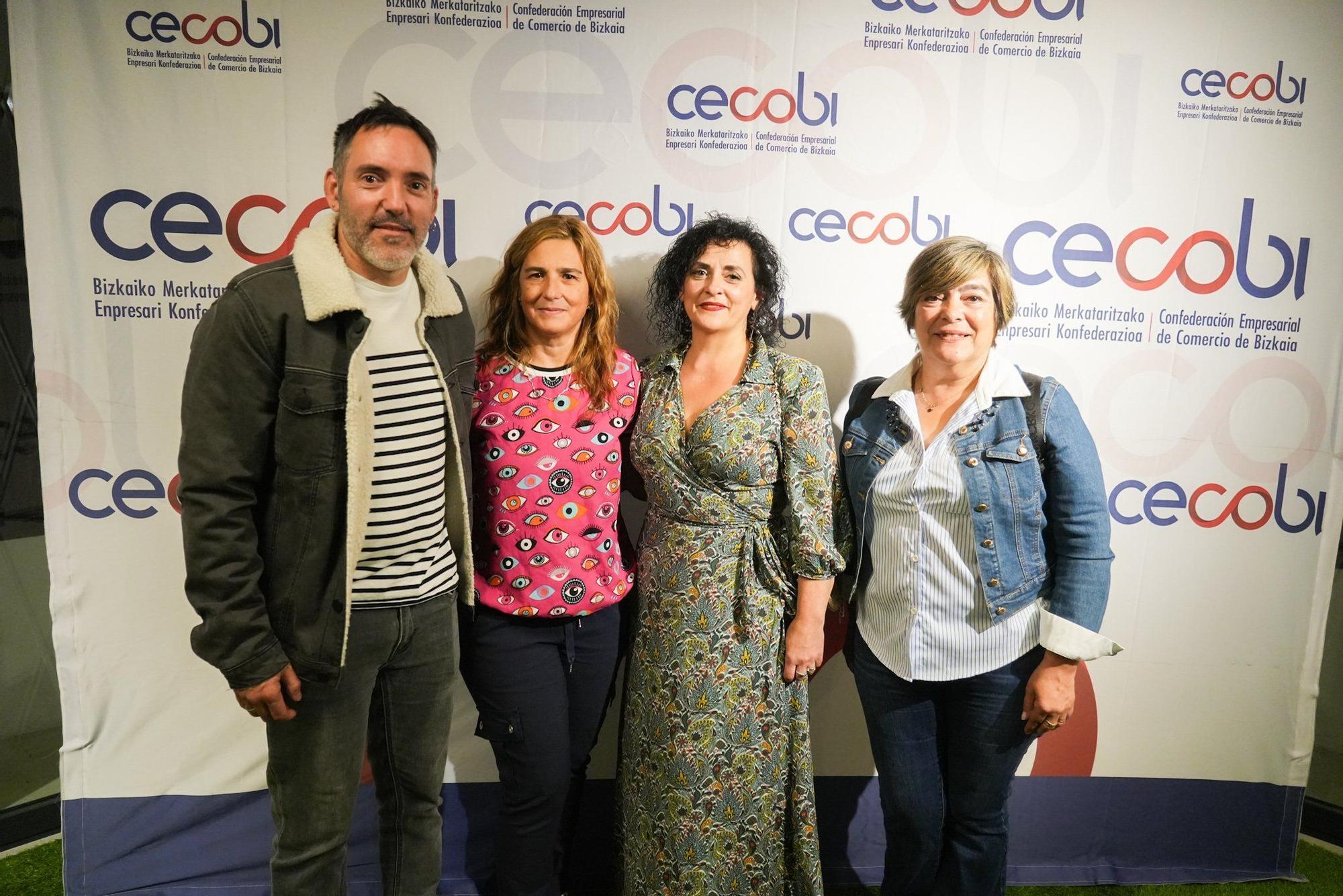 Gaizka Carrazo, Arantza Prieto, Olga Yarizu y Ana Ibargüen, integrantes de los zonales de Cecobi.