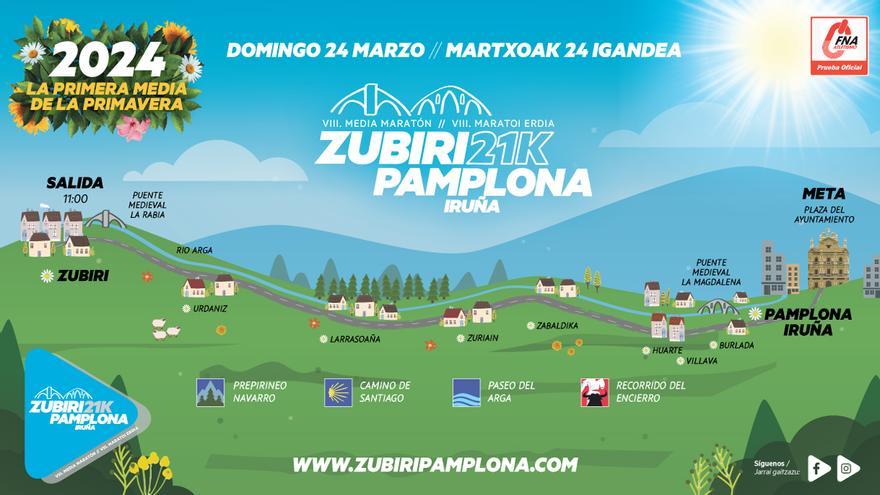 La Zubiri-Pamplona 2024, en primavera