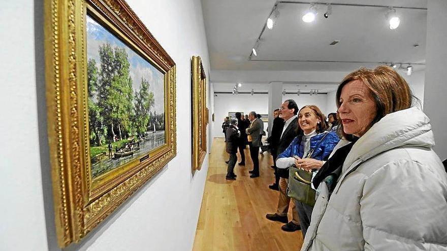 Una de las exposiciones del Bellas Artes sobre Beruete, Regoyos y el paisaje. Foto: O. González