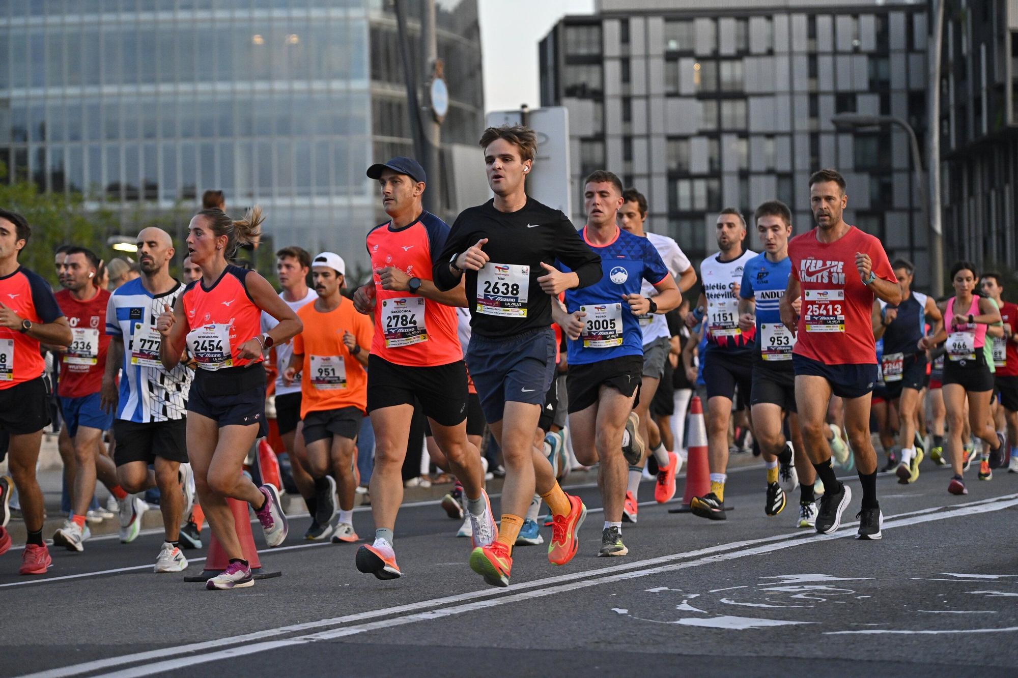 El Bilbao Night Marathon, en imágenes