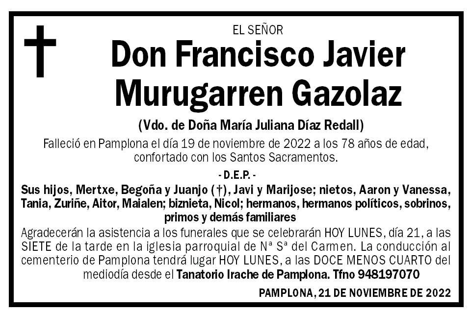 Francisco Javier Murugarren Gazolaz