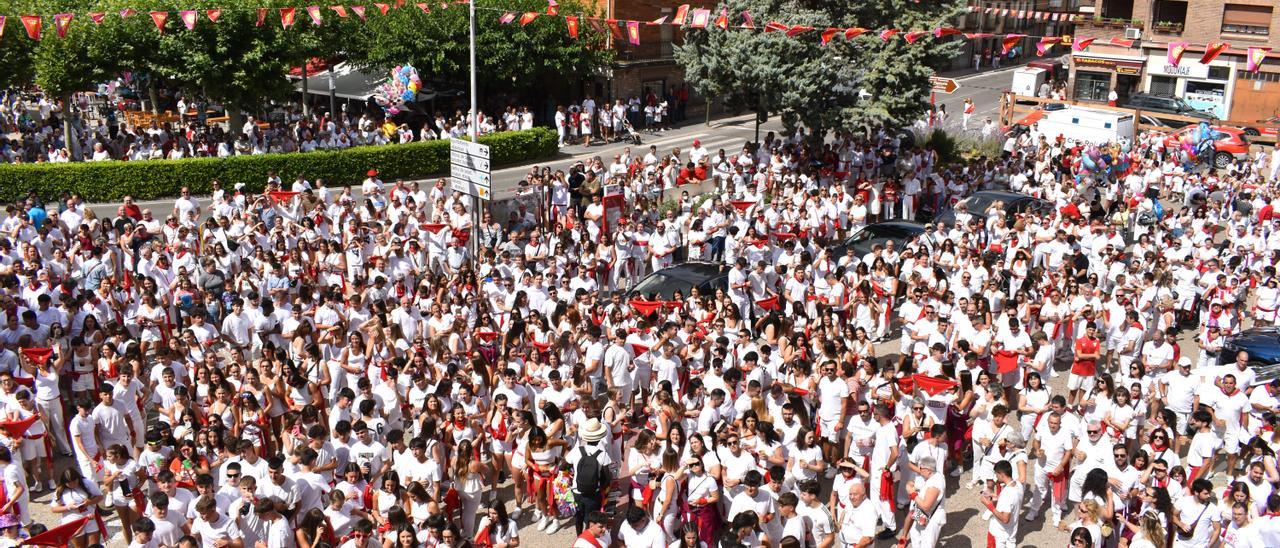 Fotos del chupinazo de las fiestas de Lodosa