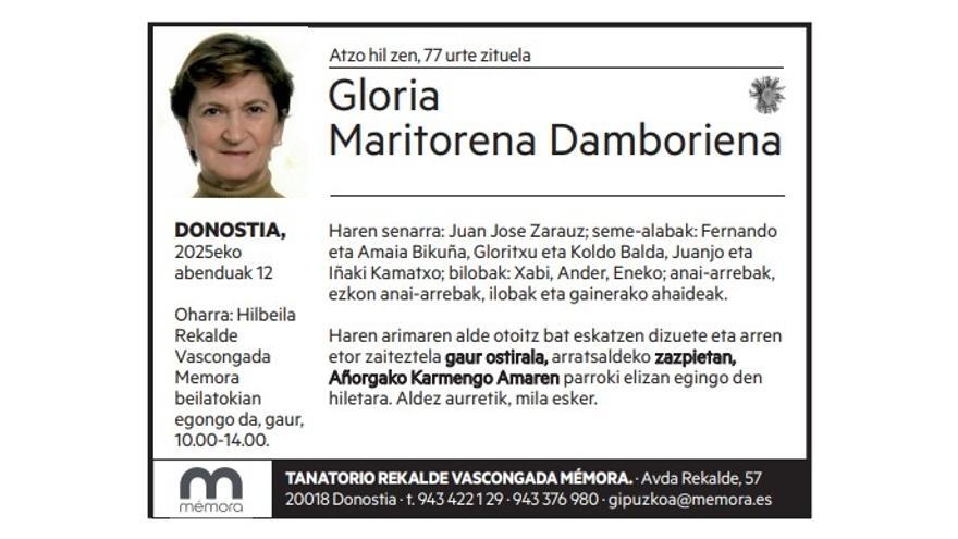Gloria Maritorena Damboriena