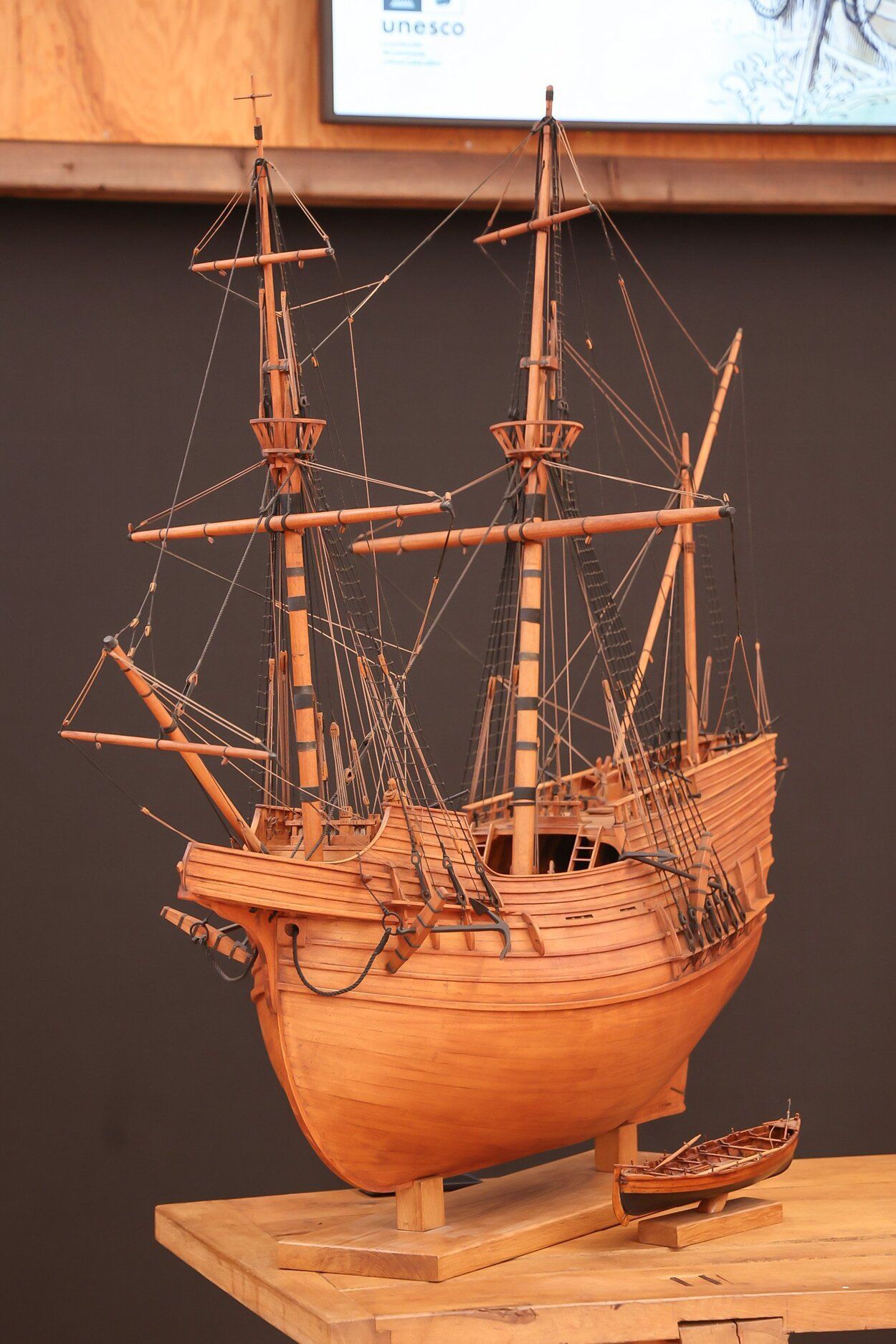 La nao 'San Juan', lista para la botadura