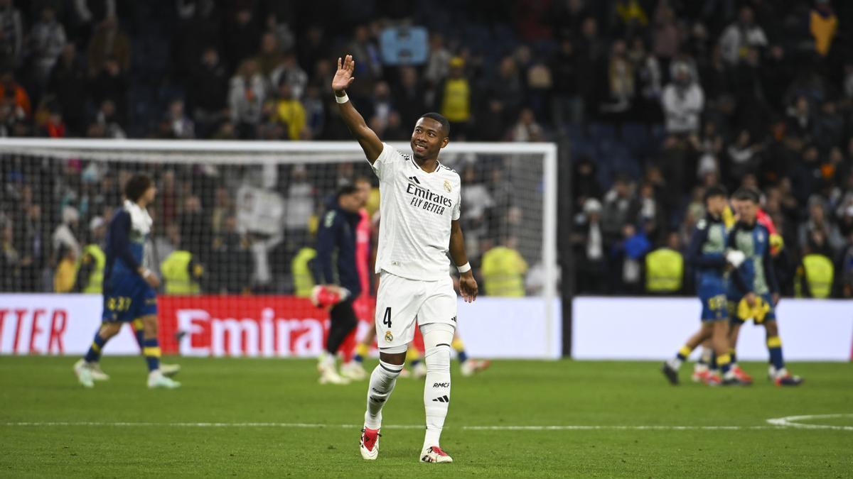 El defensa austriaco del Real Madrid David Alaba