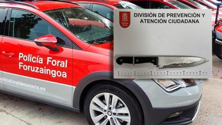 Detenido un joven en Mendillorri por amenazar con un cuchillo a transeúntes y niños en un parque