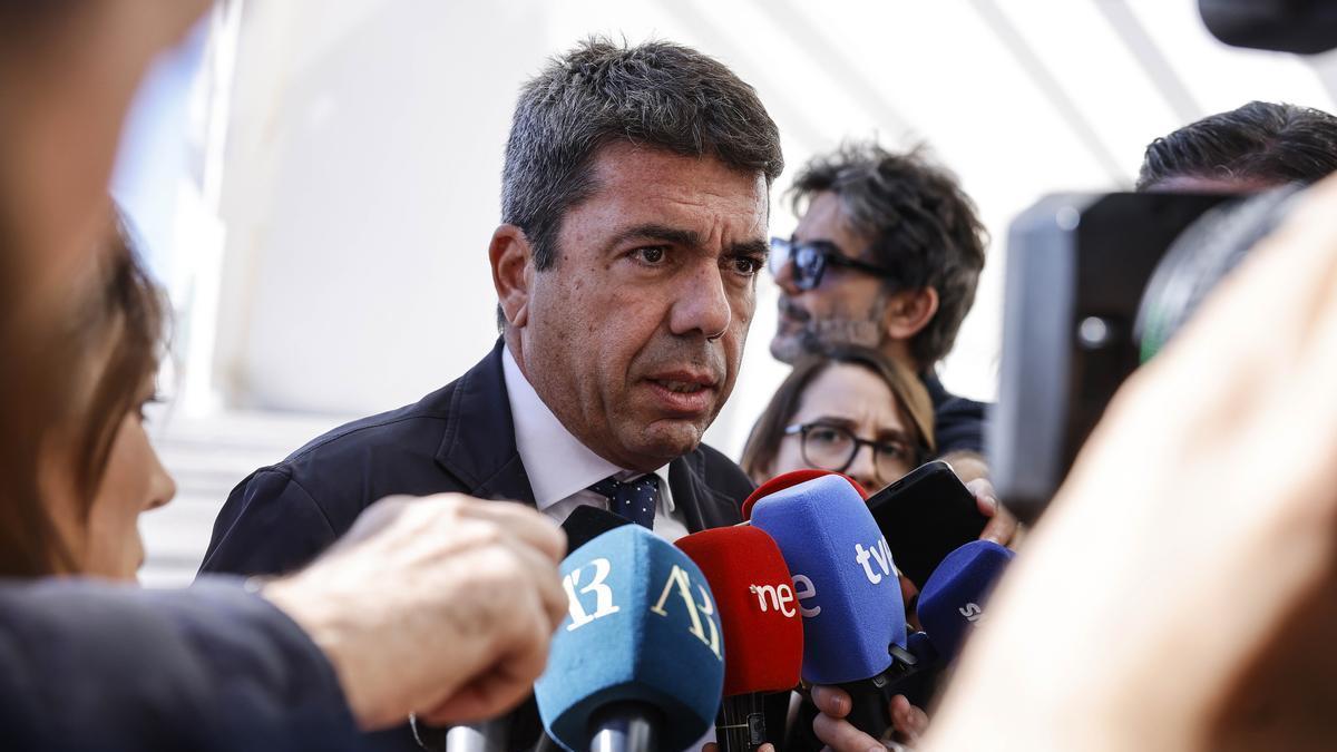 Mazón comparecerá este lunes tras las conversaciones mantenidas con Feijóo