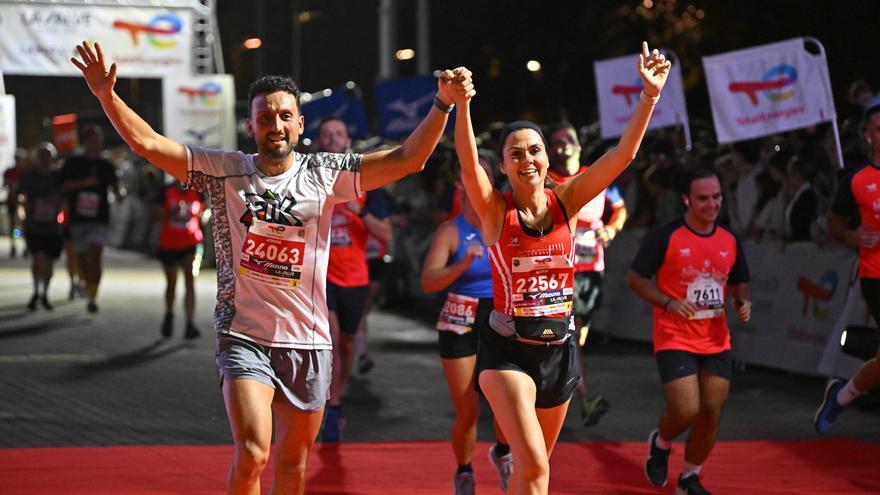 La noche de Bilbao se llena de runners
