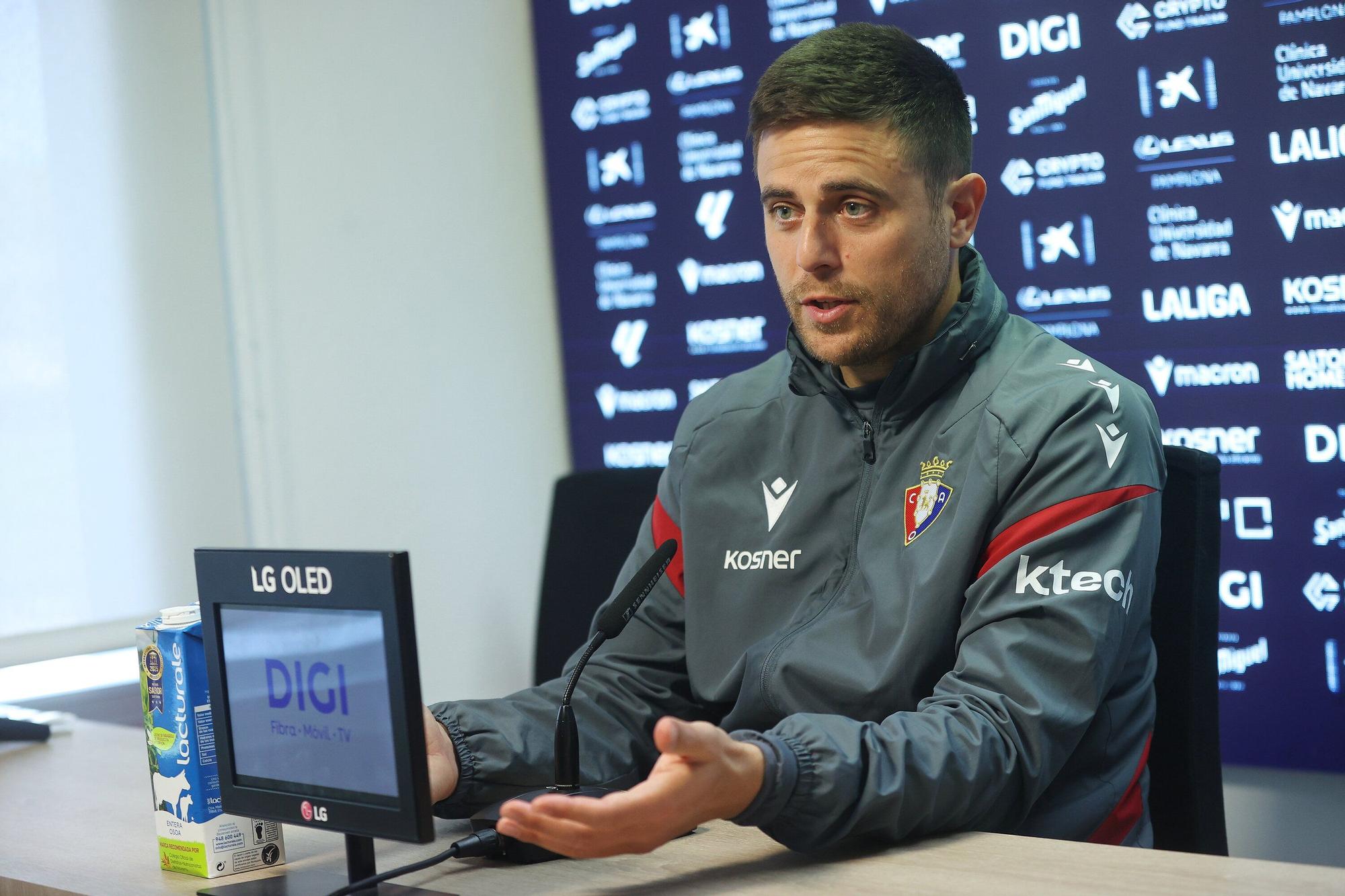 Fotos del entrenamiento de Osasuna y de la rueda de prensa de Lisci de este viernes 28 de noviembre