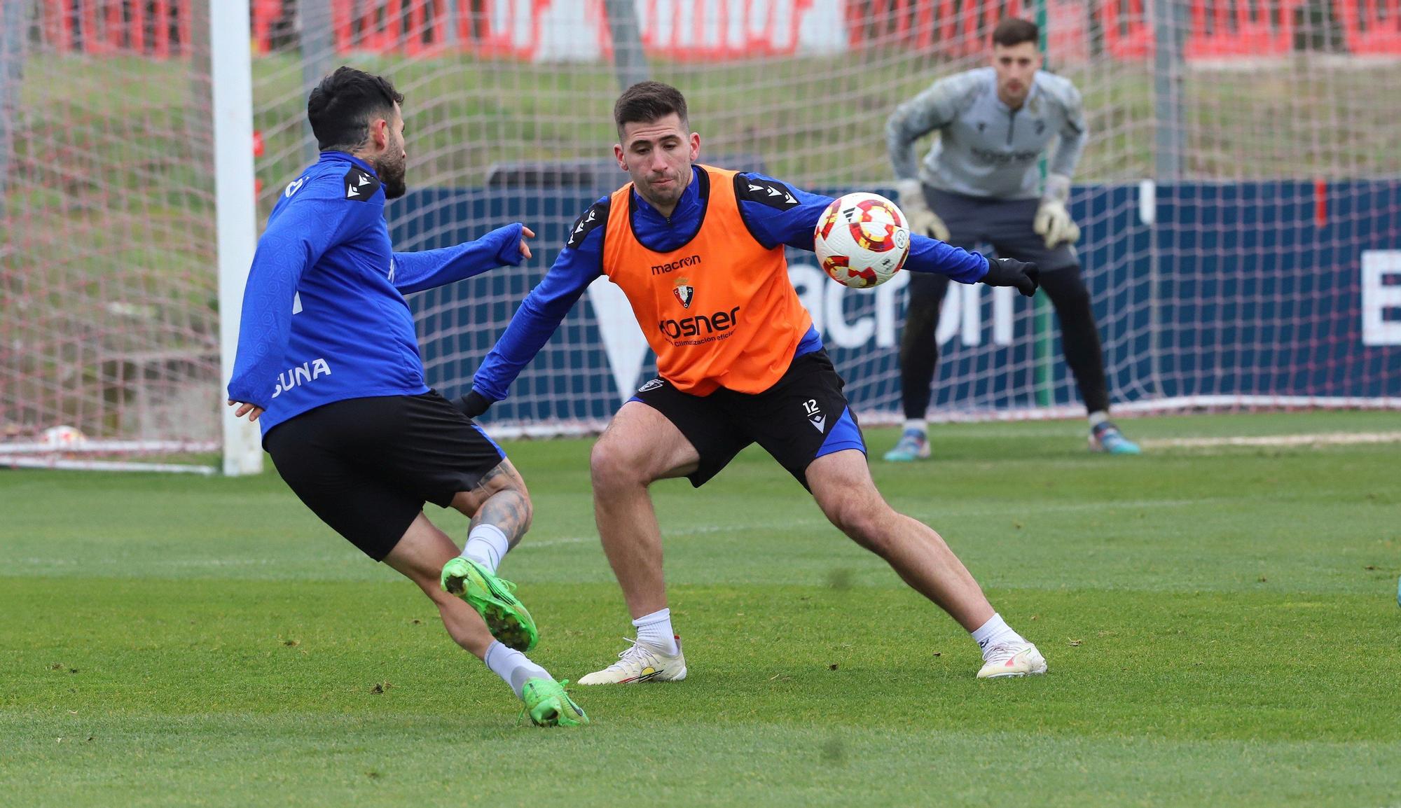 El primer entrenamiento de Osasuna de 2025
