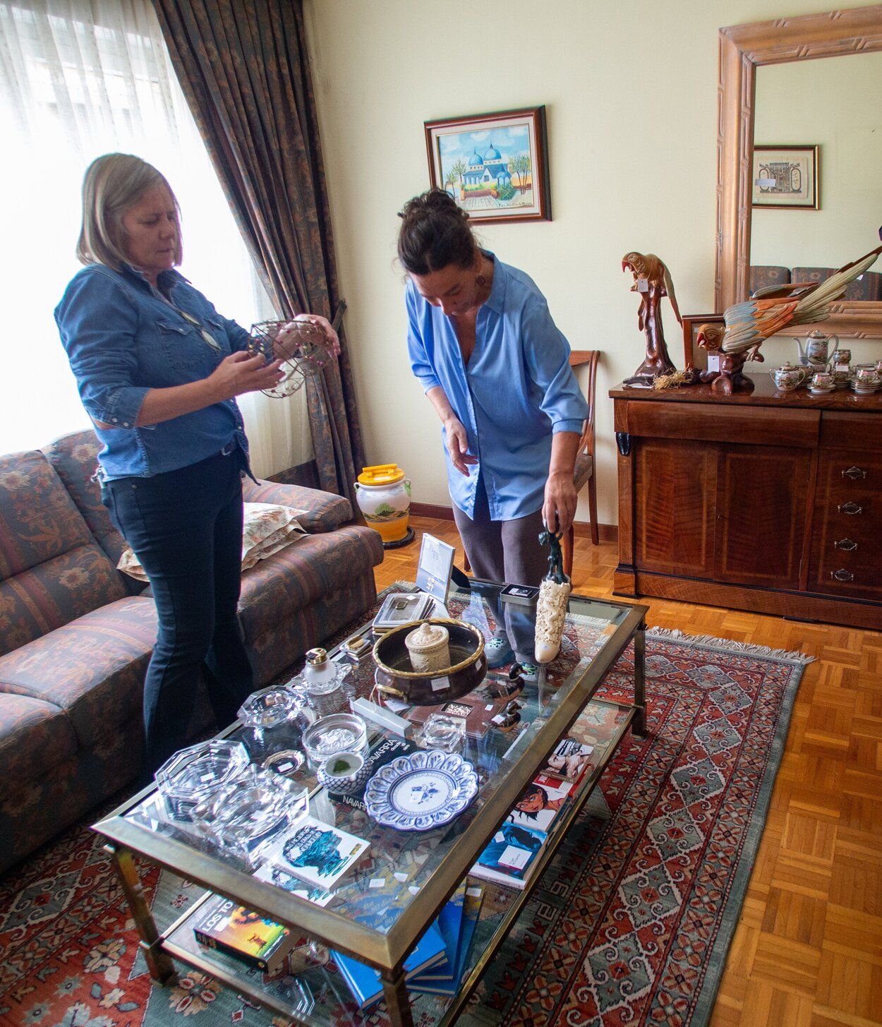 Mercadillo de Pamplona en la calle Miguel Astráin.