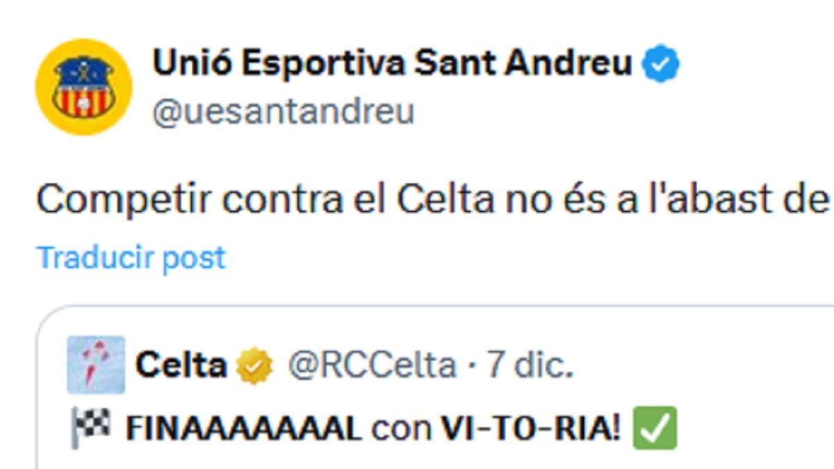 El comienzo del post.