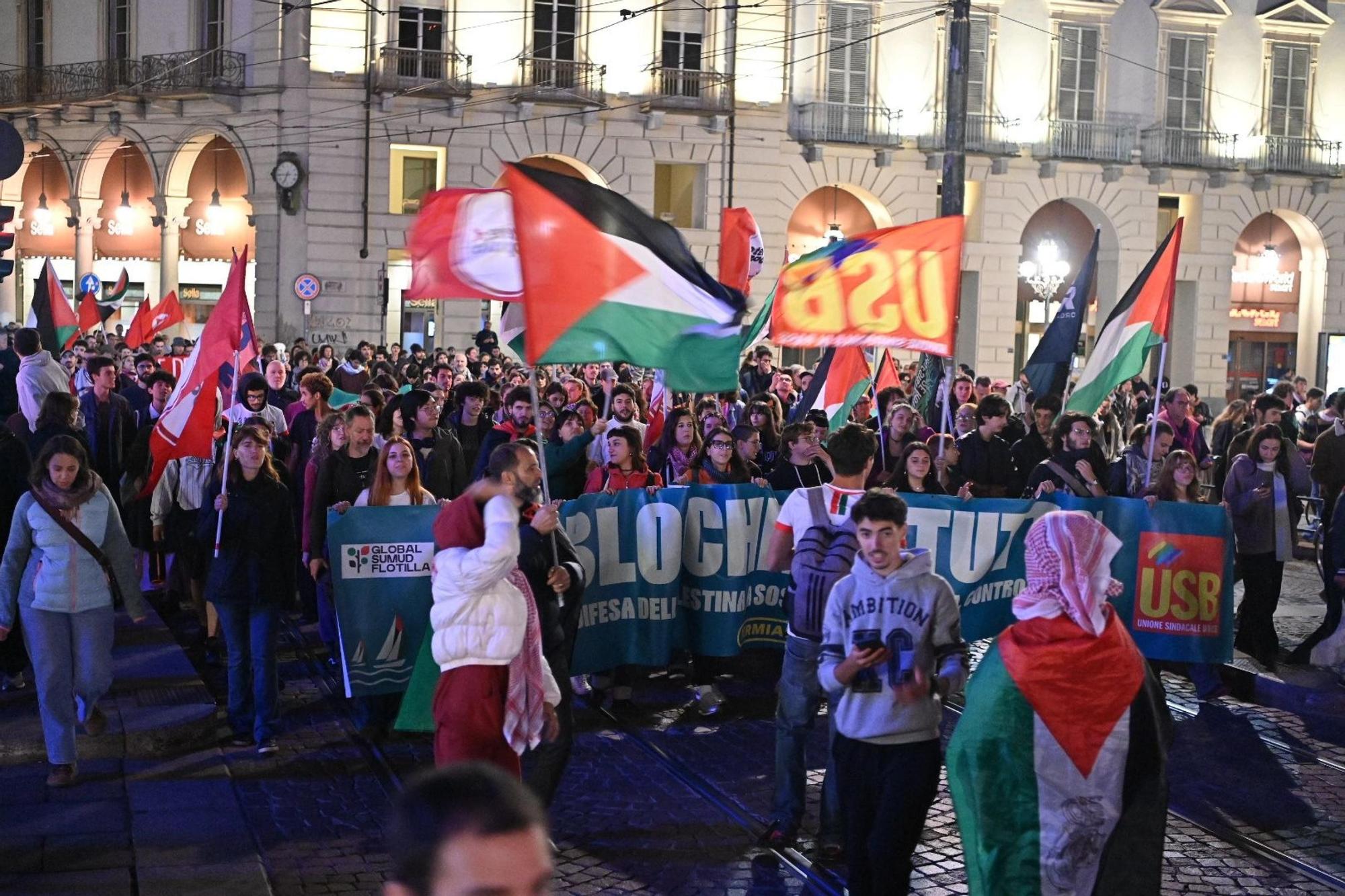 Protestas y disturbios tras la interceptación de la Flotilla Global Sumud