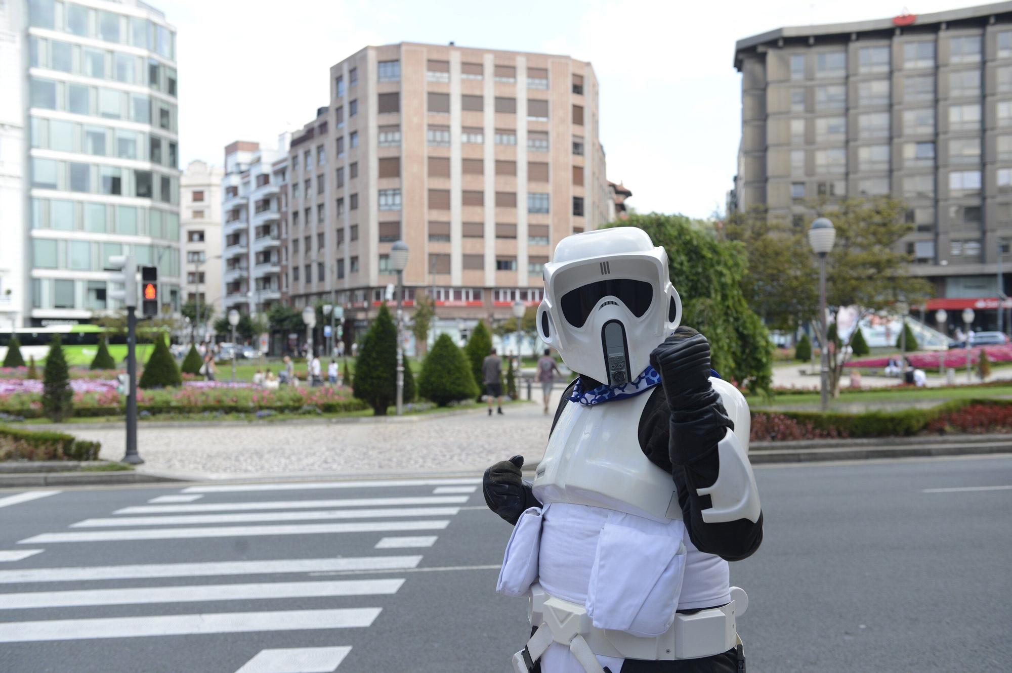 En imágenes: los personajes de Star Wars irrumpen en plena Aste Nagusia