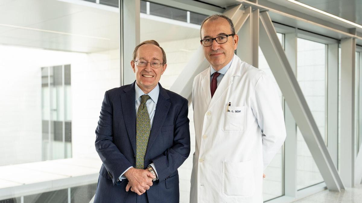 El director del Grupo de Biomarcadores del Cima y el director del Departamento de Neumología de la Clínica Universidad de Navarra, coordinadores del estudio