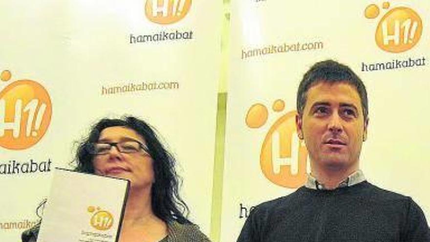 Izaskun Trabudua y Martín Beramendi, en Donostia.