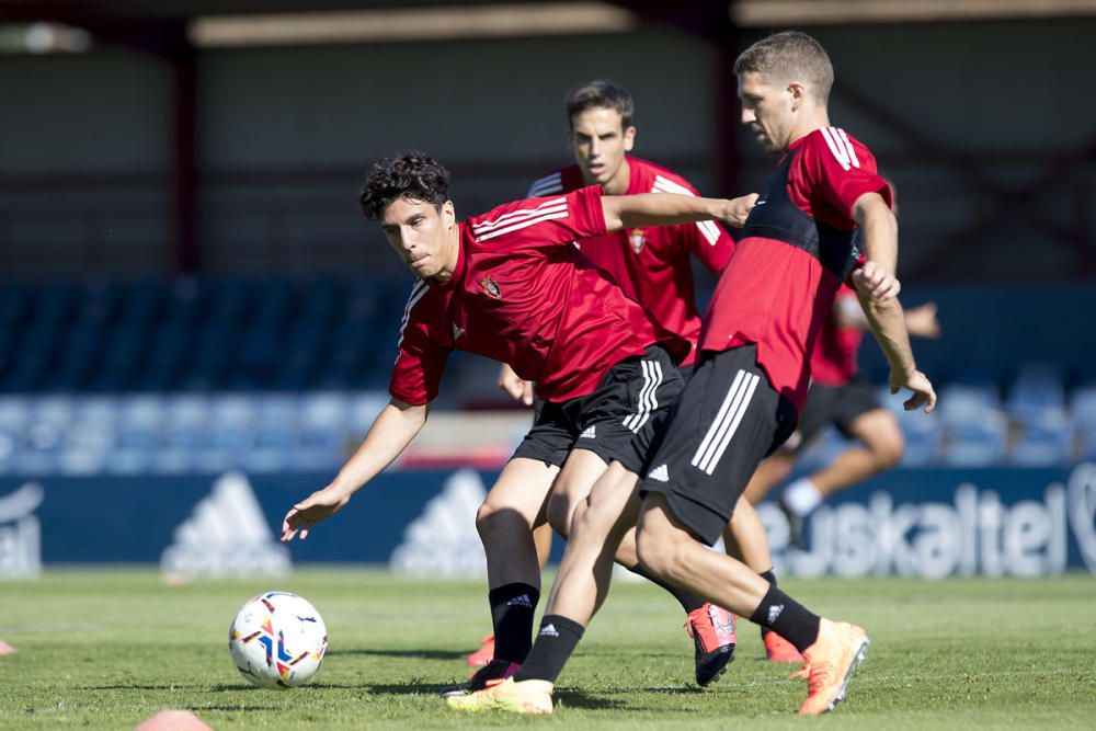 Entrenamiento de Osasuna en Tajonar el 19 agosto d