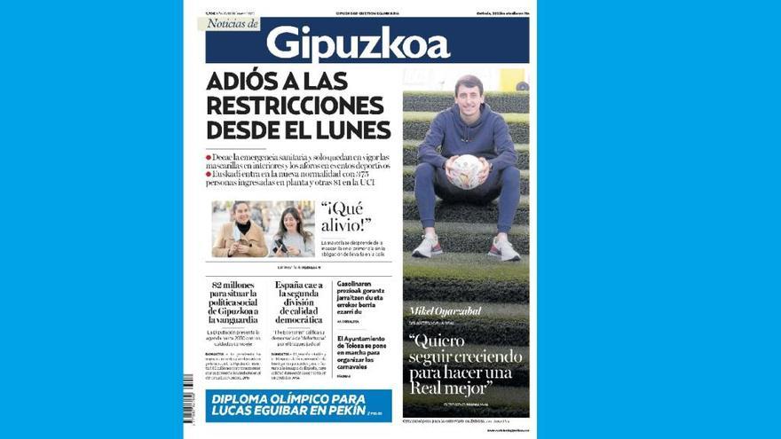 Portada de este viernes, 11 de febrero