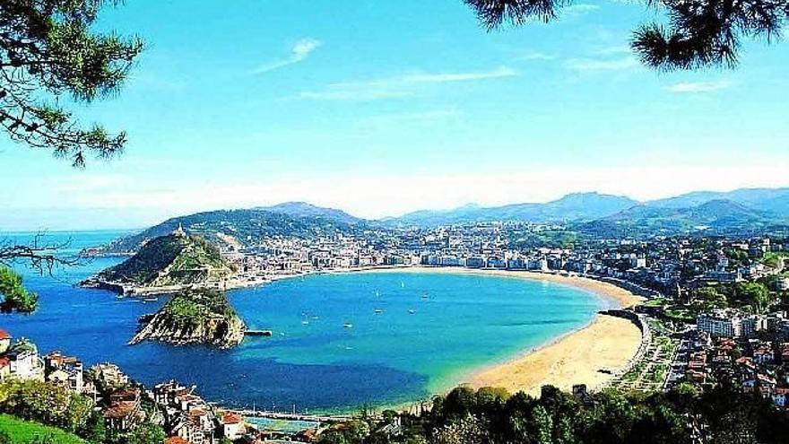 Imagen de la playa de La Concha.