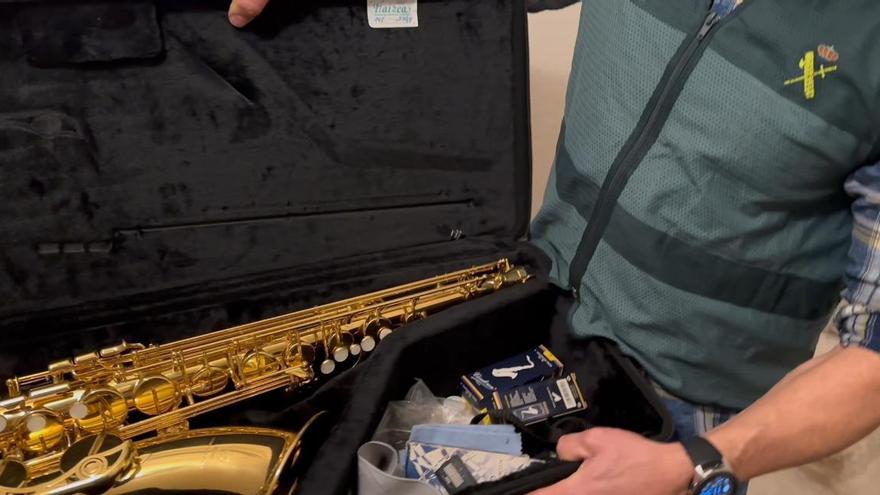 Droga encontrada en la vivienda.