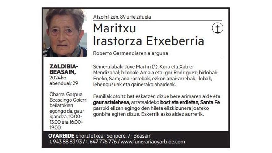Maritxu Irastorza Etxeberria