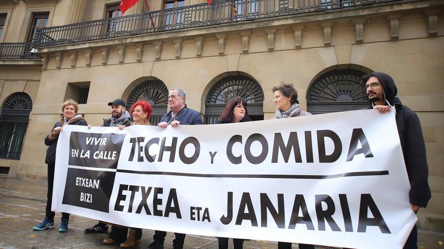 El TAN da la razón a dos personas sin hogar frente al Ayuntamiento de Pamplona