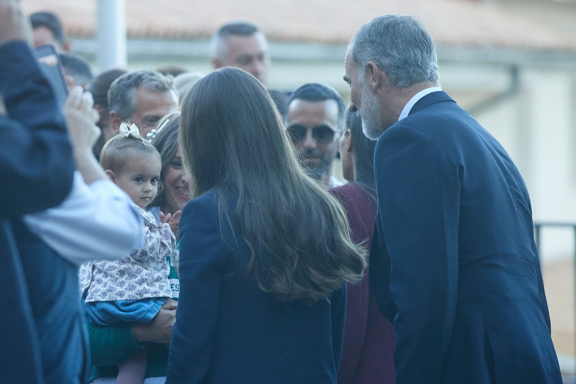 Visita de los Reyes y la princesa Leonor al monasterio de Leyre