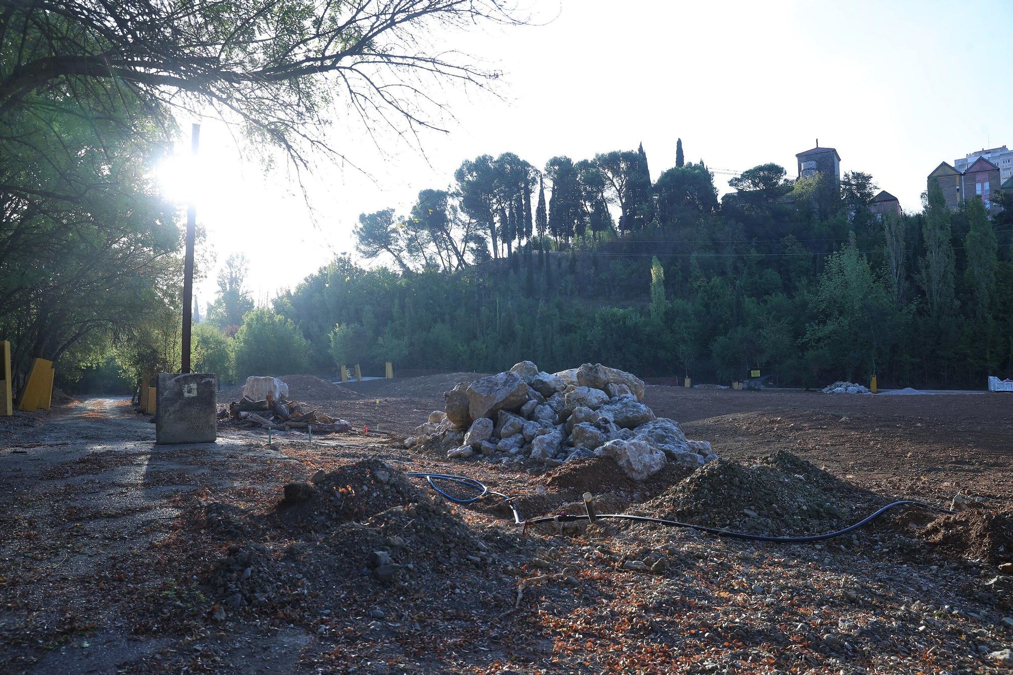 La reserva fluvial del molino de Ilundáin toma forma con la limpieza del canal y los movimientos de tierra