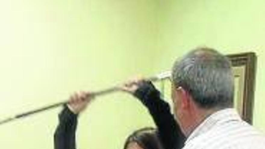 La alcaldesa lemoarra.
