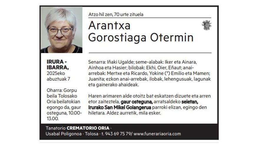Arantxa Gorostiaga Otermin