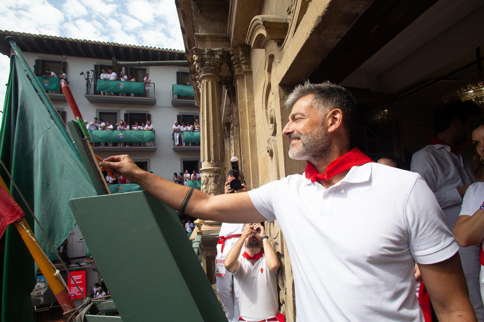 Fotos del  Chupinazo de San Fermín 2025 en Pamplona: ¡La fiesta más internacional se enciende con un grito solidario por Palestina!