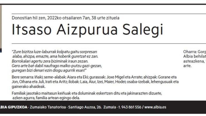 Itsaso Aizpurua Salegi