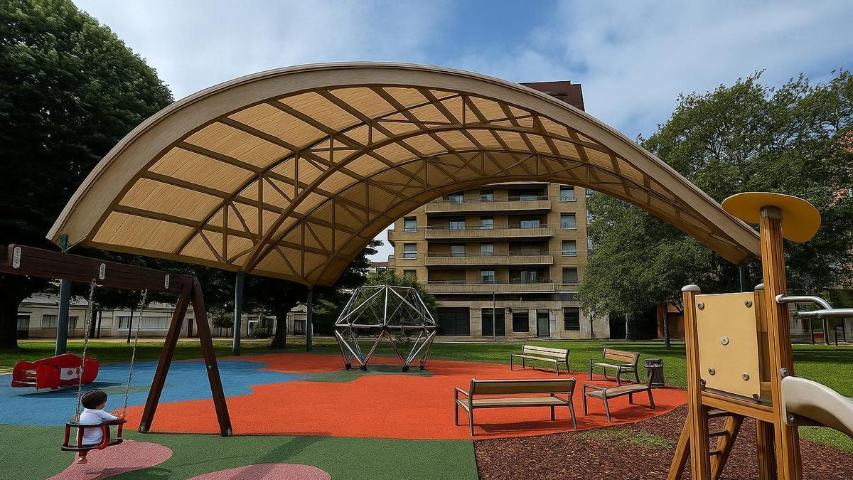 Cubierta para el parque San Inazio
