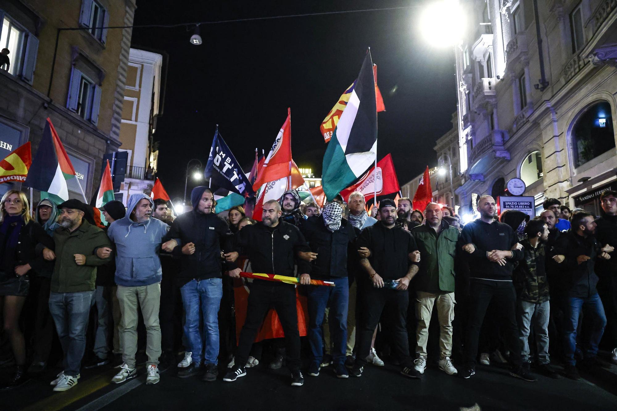 Protestas y disturbios tras la interceptación de la Flotilla Global Sumud